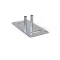 Steel construction fence base